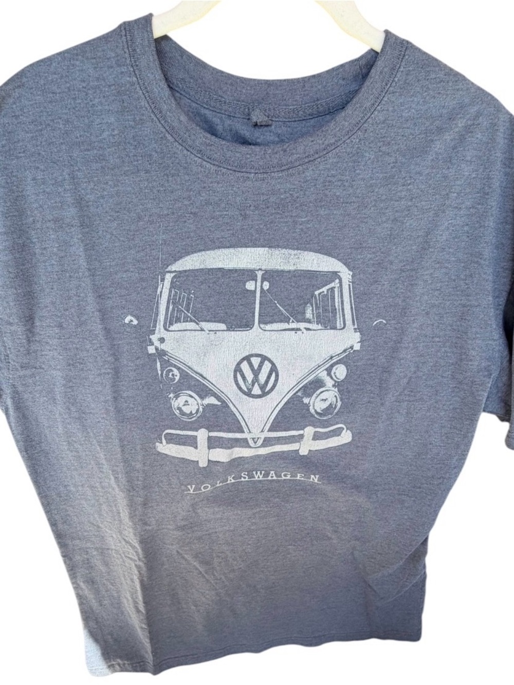 Volkswagen Bus Van T Shirt XL Newport Blue Graphic VTG Retro Camping Outdoors
